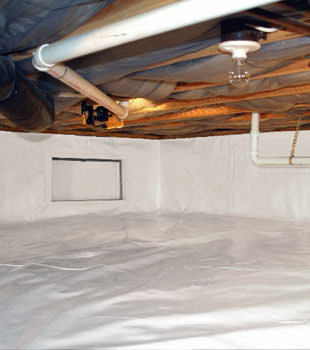 A complete crawl space repair system in Vestal