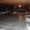A very large, sealed, and waterproofed crawl space in Johnson City.