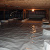 A very large, sealed, and waterproofed crawl space in Johnson City.