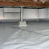 a sealed, encapsulated crawl space with structural repairs present in Waverly.
