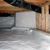 A clean, encapsulated crawl space in Conklin.