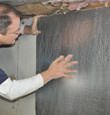 installation steps for crawl space insulation in a crawl space in Pine City