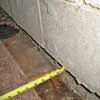 Foundation wall separating from the floor in Groton home