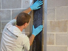 CarbonArmor® Strip applied to wall in Endicott