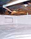a sealed crawl space installation in Horseheads