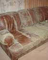 furniture in a Pine City basement destroyed by mold and dust mites