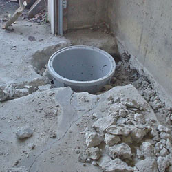 Placing a sump pit in a Trumansburg home