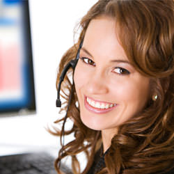 A basement waterproofing customer service specialist in Endicott scheduling an appointment.