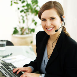 A disaster restoration customer service expert in Johnson City manning the phones