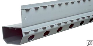 Illustration of an exterior French drain system installed around the perimeter of a home