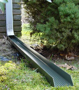 Gutter downspout extension installed in Unadilla
