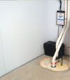 basement wall product and vapor barrier for Elmira wet basements