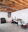 CleanSpace® basement wall vapor barrier installed in Freeville